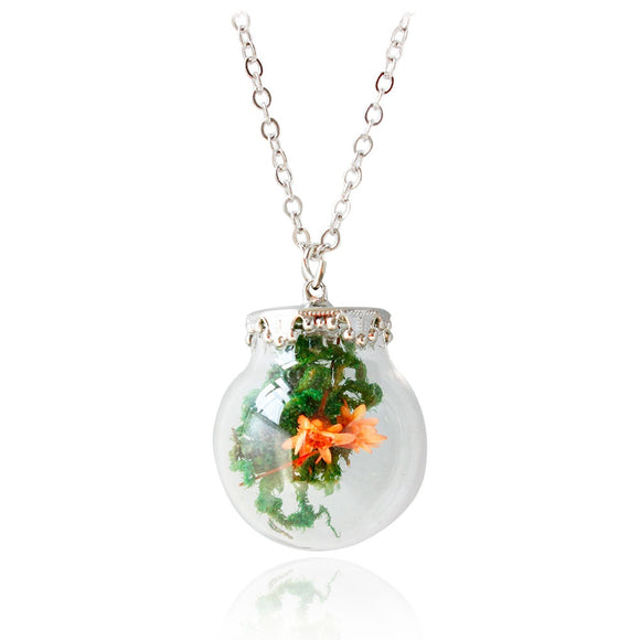 Dried Flowers Necklace